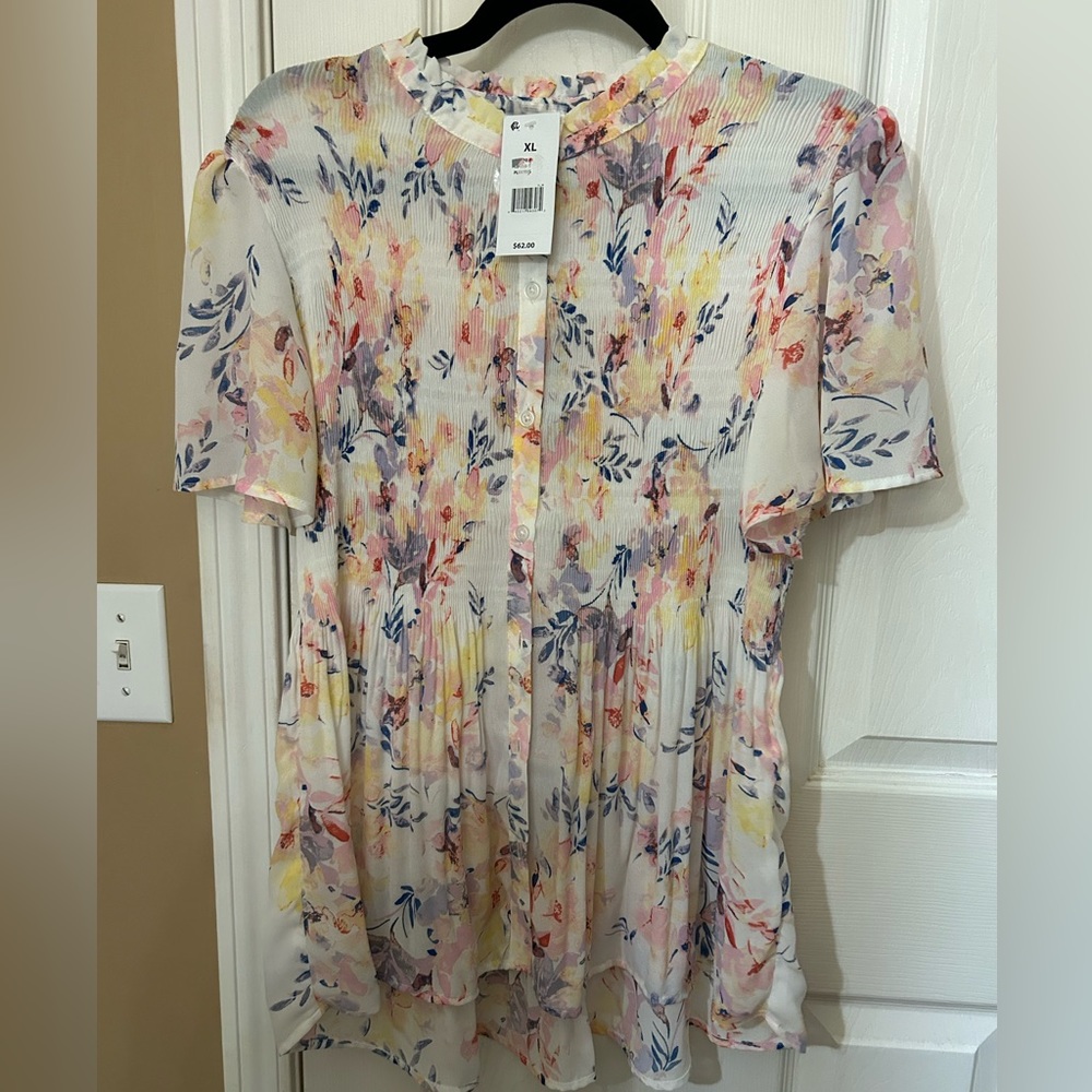 Spense Floral Top XL New!